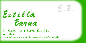 estilla barna business card